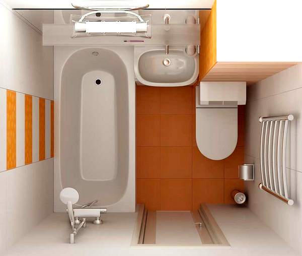 Дизайн маленькой ванной с туалетом и стиральной (65 фото)